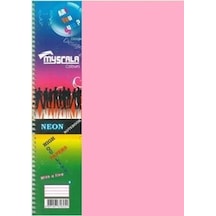Özkan 160 Yp Çizgili Defter A4 Spiralli Plastik Kapak Pembe