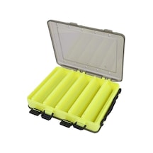 Captain 7218 Sahte Balık Kutusu 10 Gözlü 20x15x4.5cm - Yellow