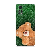 Xiaomi Redmi Note 11 Uyumlu Sevimli Kahverengi Ayı Desenli Silikon Kılıf