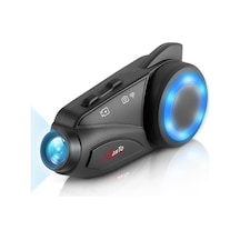 Powermaster Maxto M3 1080p Kameralı Motosiklet Bluetooth Intercom Kulaklık 6 Kişi Destekli