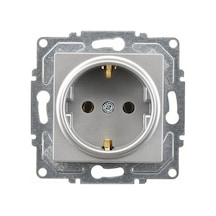 Günsan Eqona Gümüş Topraklı Priz Mekanizma