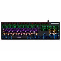Türkçe Q Mekanik Gaming Klavye Kl-138 Rgb Aydınlatmalı Numpadli Kablolu Oyuncu Klavyesi