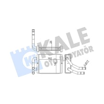 Kale Kalorifer Radyatörü Al/al 26mm Hyundai H100 - Kal 355180