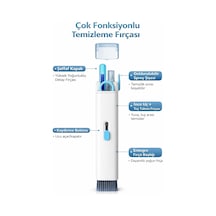 Çok Fonksiyonlu Klavye Temizleme Seti, Bilgisayar Telefon Ekran Temizleyici Fırça Seti, Spreyli Hassas Temizlik Kiti, Kulaklık Klavye Temizleme Aparatı 4 İn 1 Çok renkli