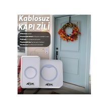 Beyaz Kablosuz Su Geçirmez Kapı Zili Çok Renkli 45026748