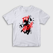 Presmono Unisex Çocuk Fly High Voleybol Anime Haikyu T-Shirt