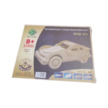 Sea-land Woodcraft P-911 Porsche Ahşap 3d Maket Araba Yapım Seti 42 Parça 8+ Yaş