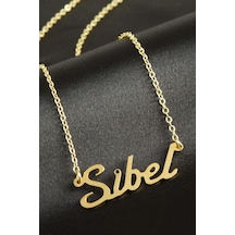 Sibel İsimli Kolye -sarı N162 altın