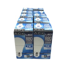 10 Adet 9w Led Ampul Beyaz Işık 6500k E27 Duylu - Avantaj Paket