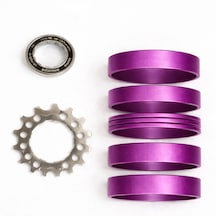 Shımano Sıngle Speed Tek Dişli Kit 17t Mor