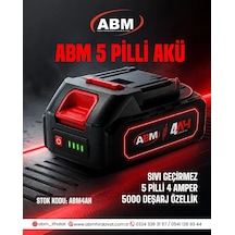 Abm Batarya 5 Pilli Su Geçirmez 4amper