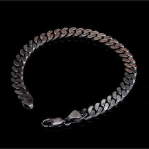 Vog Okside Mercan Zirconia Taşlı Gurmet Model 925 Ayar Gümüş Sevgiliye Eşe Babaya Bileklik