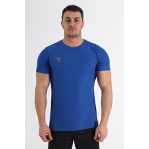 Diadora Alto Antrenman T-shirt Sax Saks Mavi