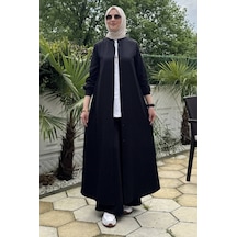 Rabia Şamlı Başak Pantolonlu Takım Siyah Normal