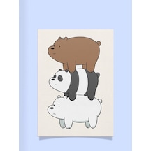 We Bare Bears Tasarımlı 24*33 cm 350 gr. Kuşe Kağıt Poster PYTKP
