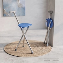 Katlanabilir Baston Sandalye - Oturaklı - 88 Cm Renkli