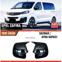 Opel Zafira 2021+ Uyumlu Yarasa Batman Ayna Kapağı Piano Black