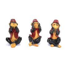 3'lü Polyester Maymun Seti