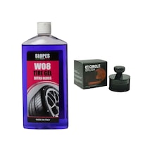 Slopes W08 Tyre Gel Lastik Parlatıcı Jel 500ml Ve Lastik Parlatma Fırçası