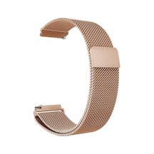 Gear S2 20mm Uyumlu Krd-12 Metal Mtr Kordon-rose Gold