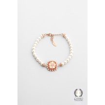 Cameo Italiano 18 Ayar Rose Altın Kaplama 20 Cm Gümüş Bileklik 08334082