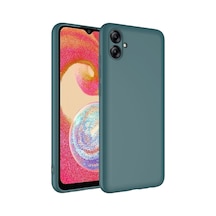 Kilifone - Samsung Uyumlu Galaxy A04e - Kılıf İçi Kadife Koruyucu Mara Lansman Kapak - Koyu Yeşil
