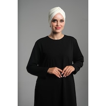 Hürrem Bone Krem Pratik Hazır Geçmeli Tesettür Bone Fukuro Sandy Kumaş Büzgülü 1831 40 Krem