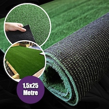 7 Mm Çim Halı 1,5x25 Metre Suni Dekoratif Çim Halı Kaydırmaz Tabanlı Yapay Çim Paspası