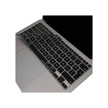 Apple Uyumlu MacBook Air 13 Klavye Kılıfı A2179 A2337 M1 Türkçe Q Silikon İnce Toz Sıvı Koruma Yıkanabilir Şeffaf