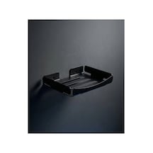 Buççin Online Mağaza Kitaro Kendinden Yapışkanlı Ve Vidalı Sabunluk Mat Siyah Metal Çok Renkli