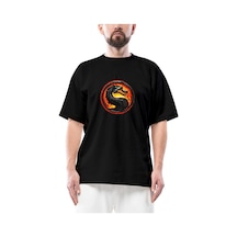 Mortal Kombat Oversize Siyah Tişört