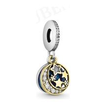 Fubena İki Renkli Ay Ve Yıldızlar Disk Sallantılı Charm