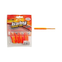 Baby Worm Lrf Silikon 5.2 Cm Uv Yelorange Glow 18 Adet