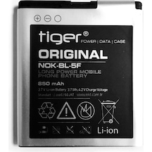 Tiger Nokia Bl-5F Batarya 850 Mah