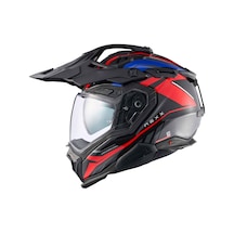 Nexx X.wed 3 Gobi Kapalı Kask Kırmızı - Mavi - Siyah