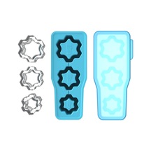 Sones Stanley Silikon Buz Bölmesi Büyük Kapasiteli Kapaklı Buz Kalıbı İçin, Stil: Kar Tanesi Mavisi Diğer