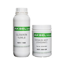 Akbel Oksalik Asit (Dihidrat) 900 G + Gliserin 1 KG