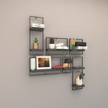 Rafkestir Milano Raf Seti - Model 6 Antrasit ( Mat )