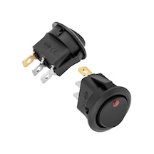 Ic-132a Işıklı 3 Pinli 12 Volt Dc 20 Amper Açma-kapama Anahtarı