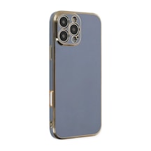 Apple İphone 16 Pro Max Kılıf Volet Silikon - Mavi