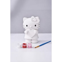 Hello Kitty Boyama Seti 3 Renk Boya Ve Fırça Çocuklara Ve Sevgililere