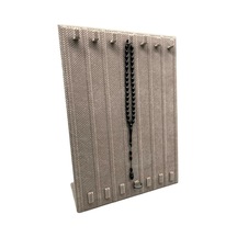 Yerli Üretim Keten Kumaş Bej Renk 35/25 Cm Ayaklı Tırnaklı Tesbih Yüzük Kombin Sergileme Standı Çok Renkli