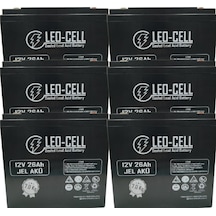 Leo-cell 6'lı 12v 26 Ah Japon Teknolojisi 7 Kg Elektrikli Motorsiklet Aküsü 2026 Üretimi