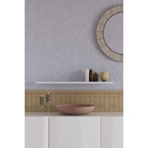 Yankı-BYEG 70 cm Mat Beyaz Mdf Gizli Bağlantı Uçan Duvar Rafı Kitaplık