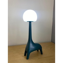 Ilgaz Zürafa Şekli Şarj Edilebilir Bluetoothlu Atmosfer Led Masa Lambası Çocuk Odası Çalışma Masası Bebek Odası Lacivert