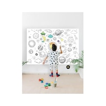 Pster21320 Galaksi, Uzay, Gezegenler Eğitici Dev Boyama Kağıdı, Çocuklar Için Aktivite Boyama Rulosu 90x130cm
