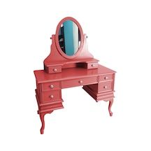 Bengimobilya Makyaj Masası Dresuar 7 Çekmece Ahşap Kayın Lükens Aslan Ayak Kı