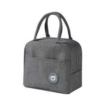 Gri 1 Adet Soğutucu Çanta Seyahat Öğle Yemeği Kutusu Çantası Gri