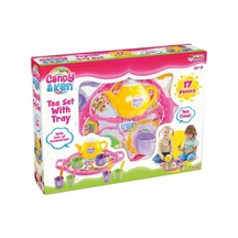 01593 Candy Tepsili Çay Set - Temz-898375 Renkli