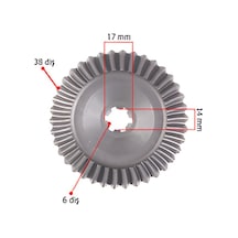 General Power Ayna Dişli Üst 38 Dış Diş / 6 İç Diş 17 Mm Dış / 14 Mm İç Çap